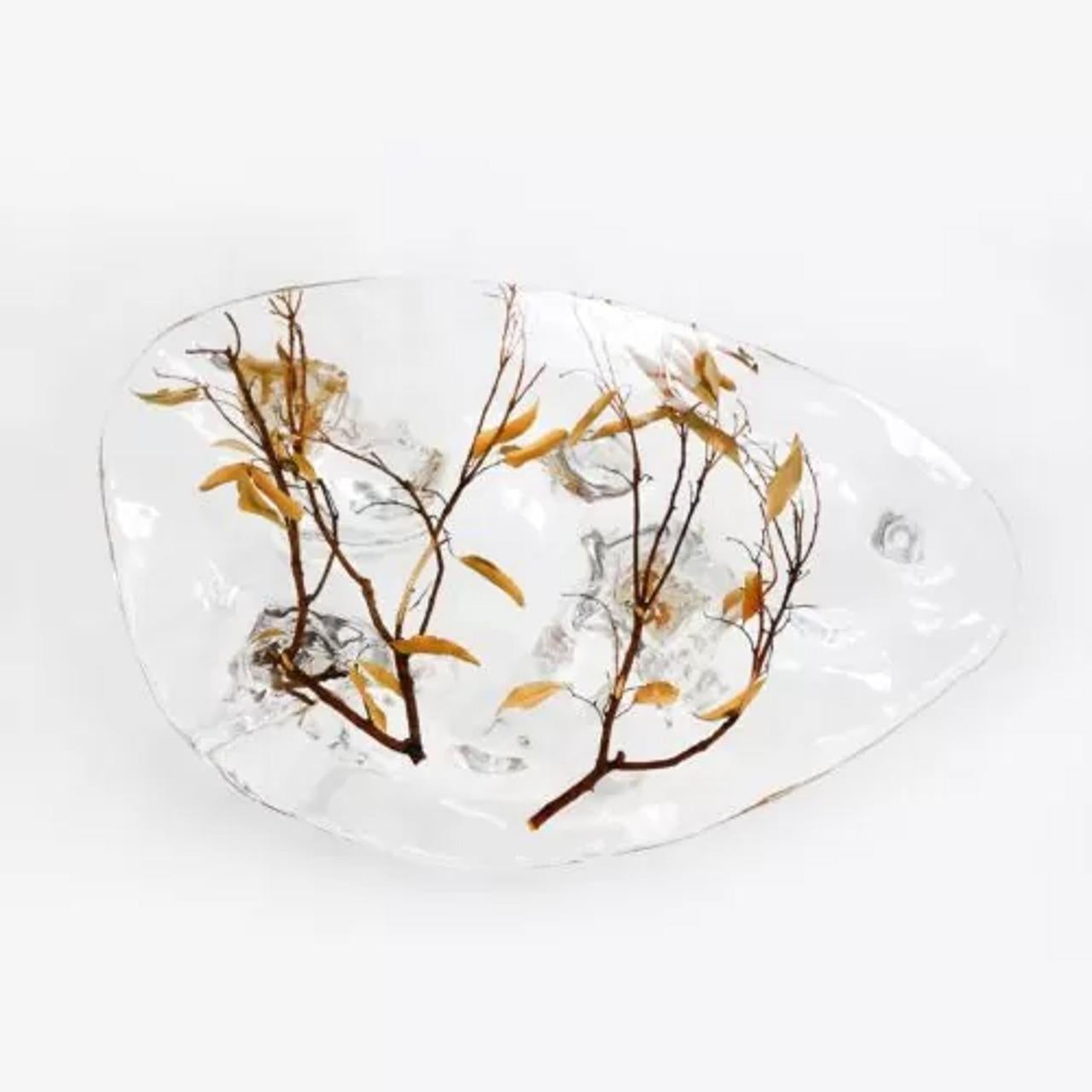 Table basse ornée de branches en cristal - Design luxueux en cristal et branches en bois Neuf - En vente à Monroe, NY