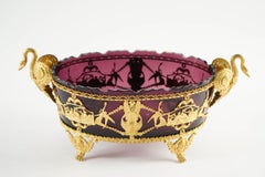 Crystal Cup with Nice Gilt Bronze, France, circa 1880