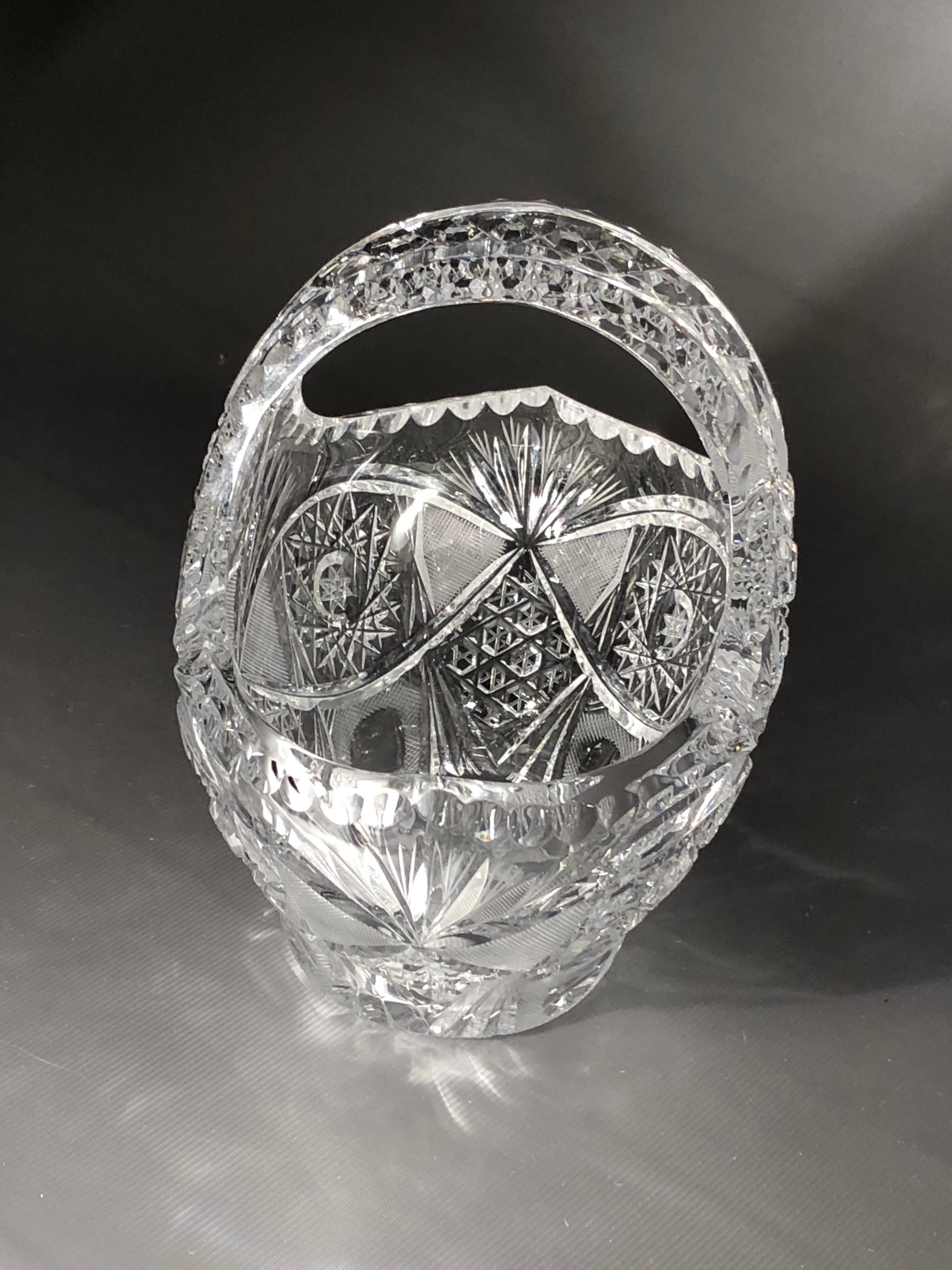 german crystal basket