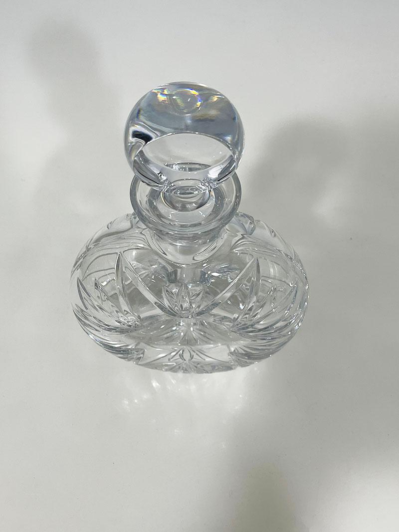 Crystal cut Whiskey decanter by Atlantis For Sale 1