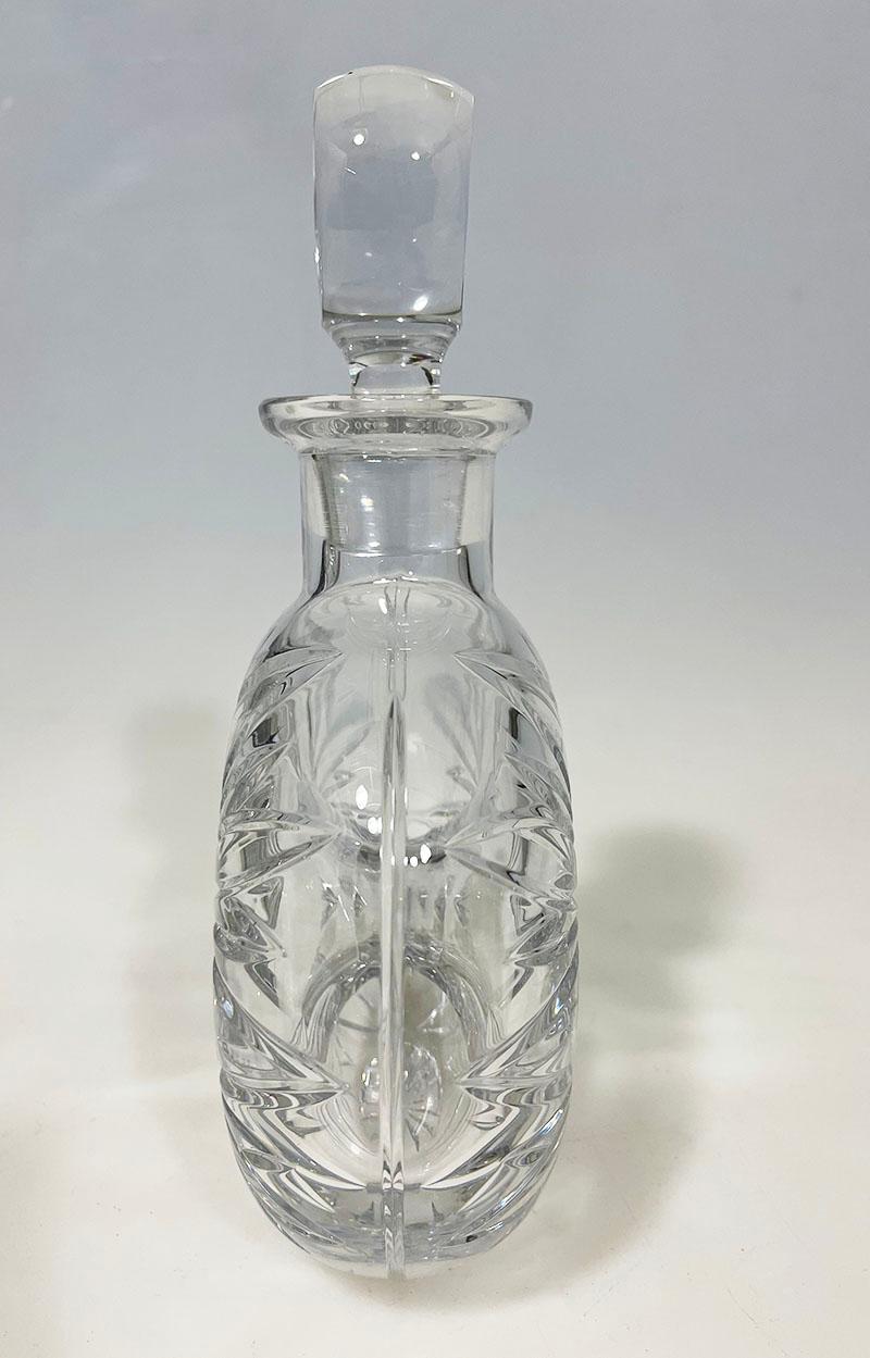 Crystal cut Whiskey decanter by Atlantis For Sale 2