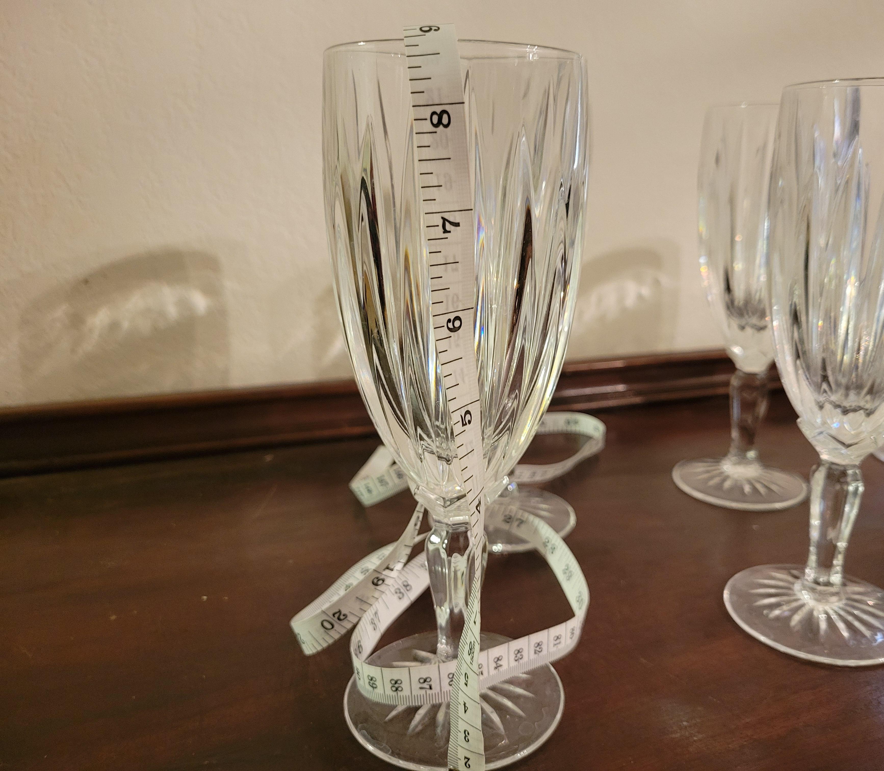 20th Century Crystal D'Argues-Durand Classic Goblets - Set of 6 For Sale