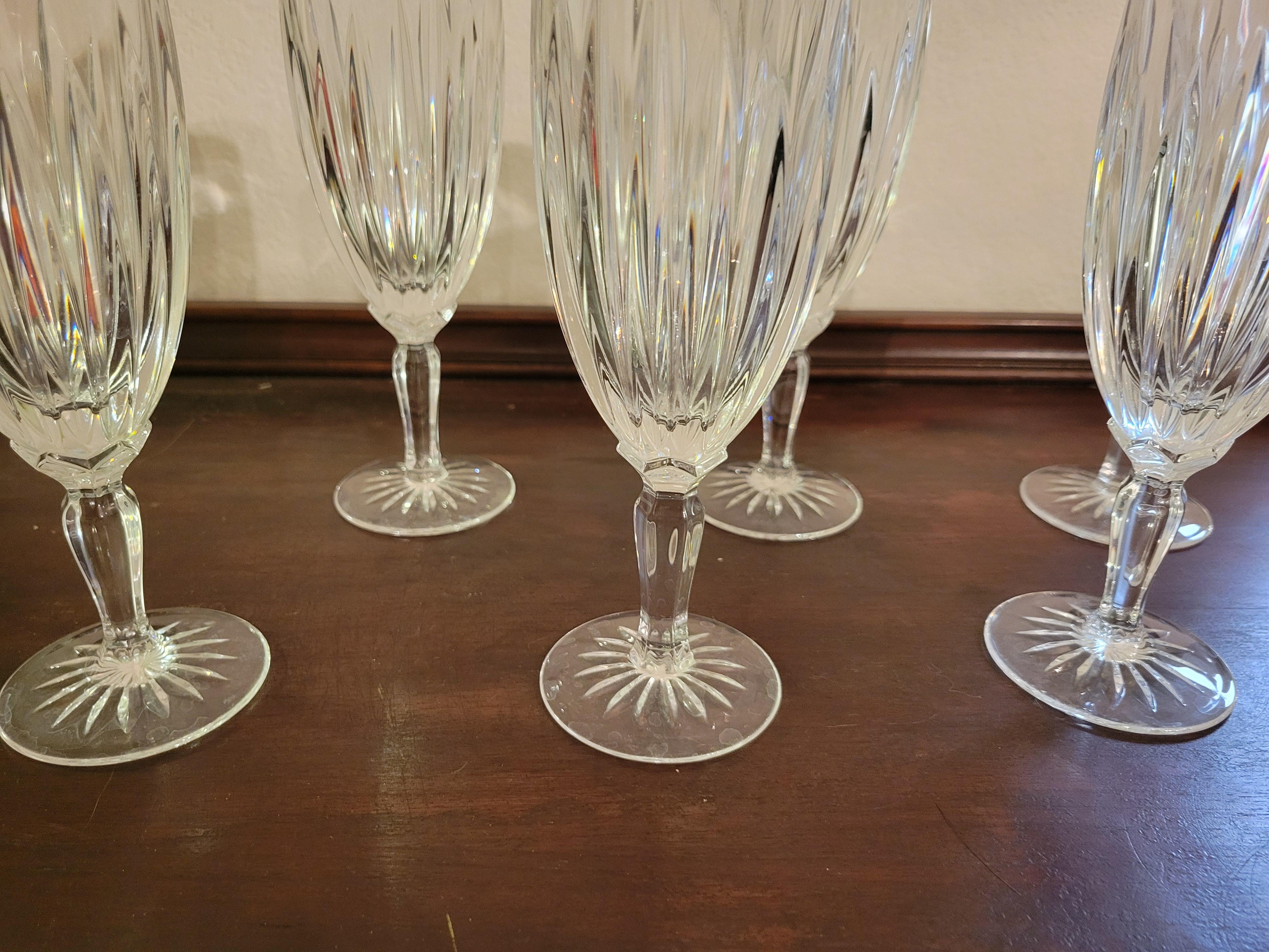 Crystal Vintage Cristal D'Argues-Durand Classic Goblets - Set of 6 For Sale