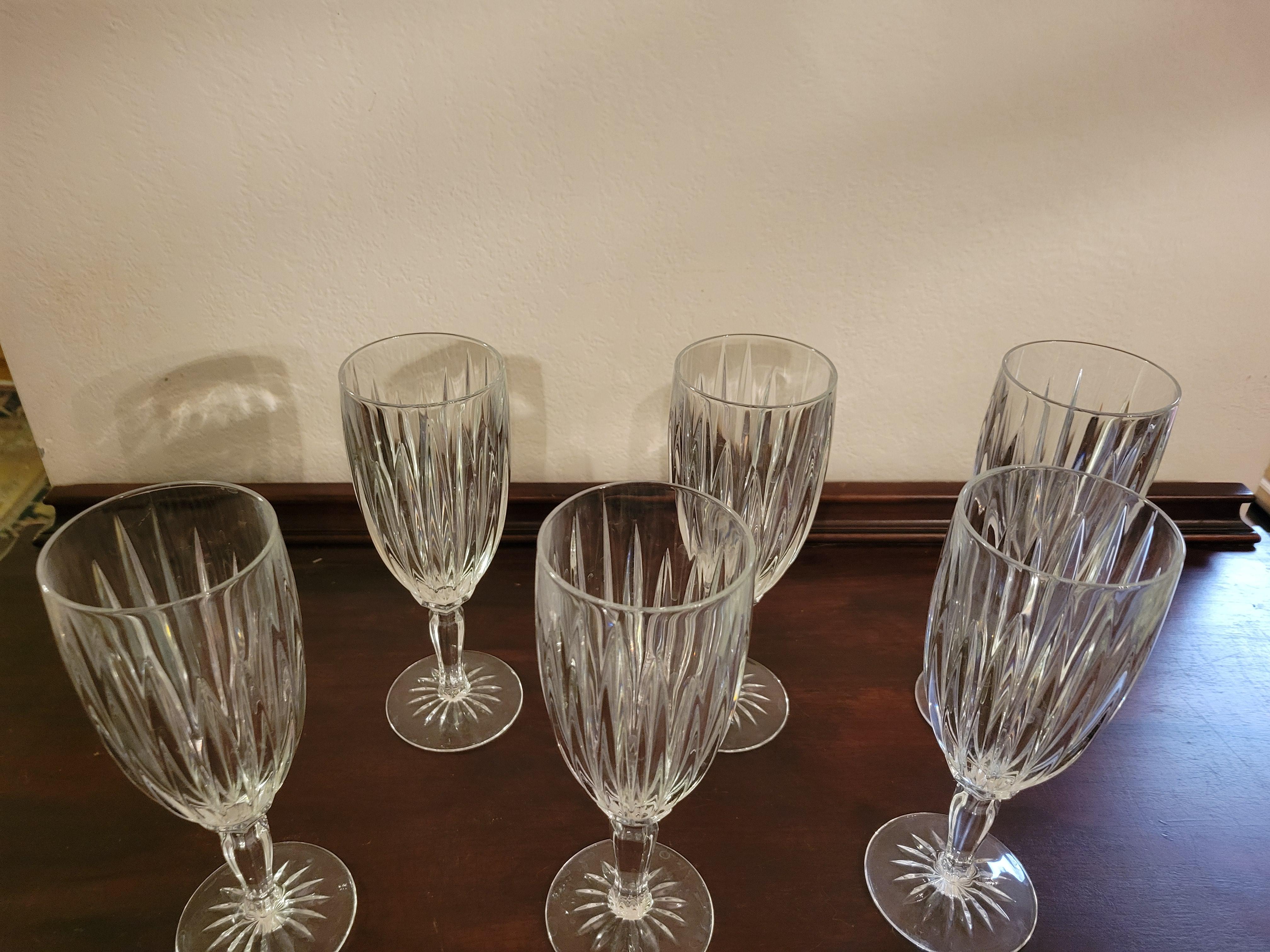 Vintage Cristal D'Argues-Durand Classic Goblets - Set of 6 For Sale 1