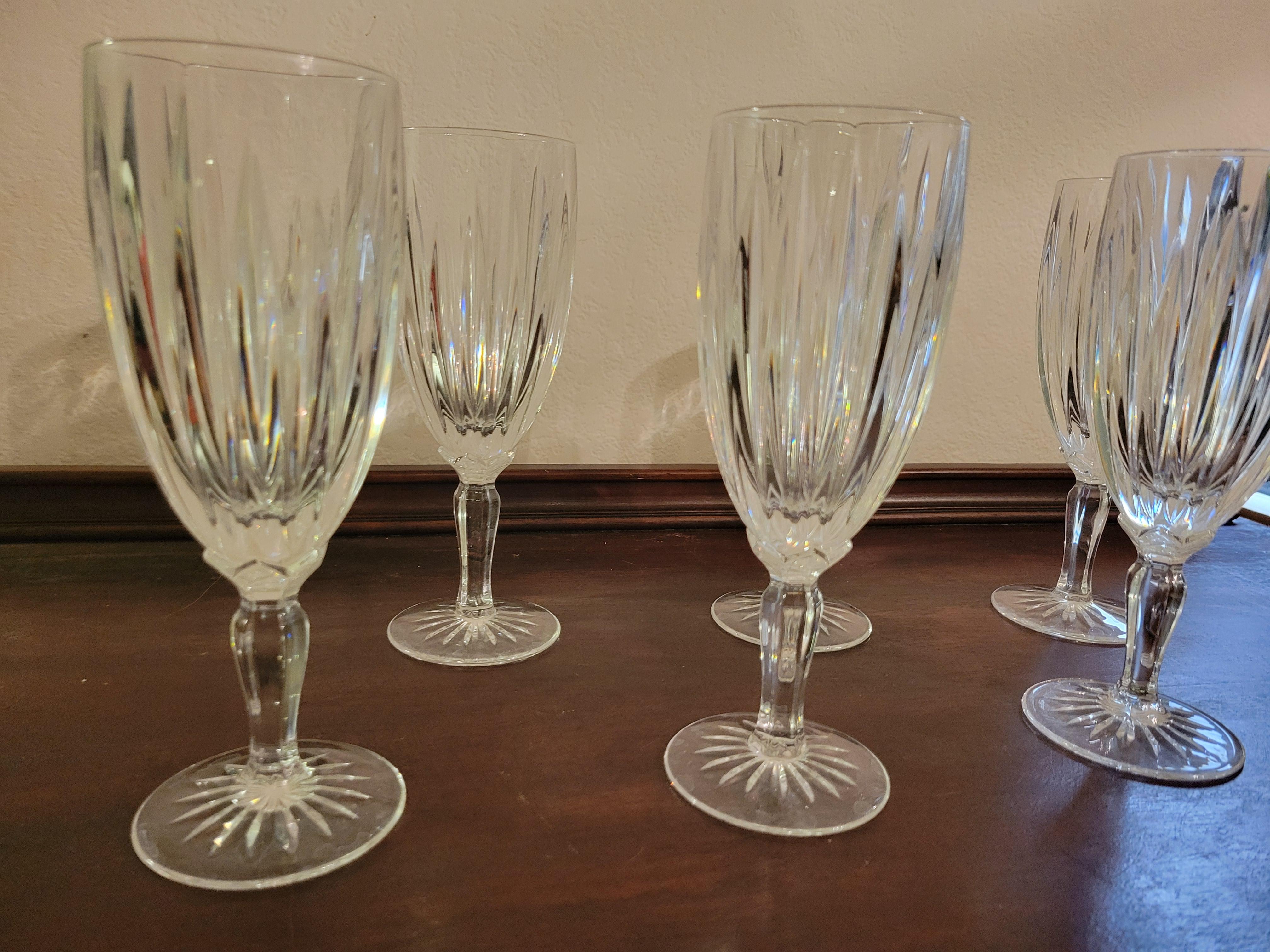 Vintage Cristal D'Argues-Durand Classic Goblets - Set of 6 For Sale 2