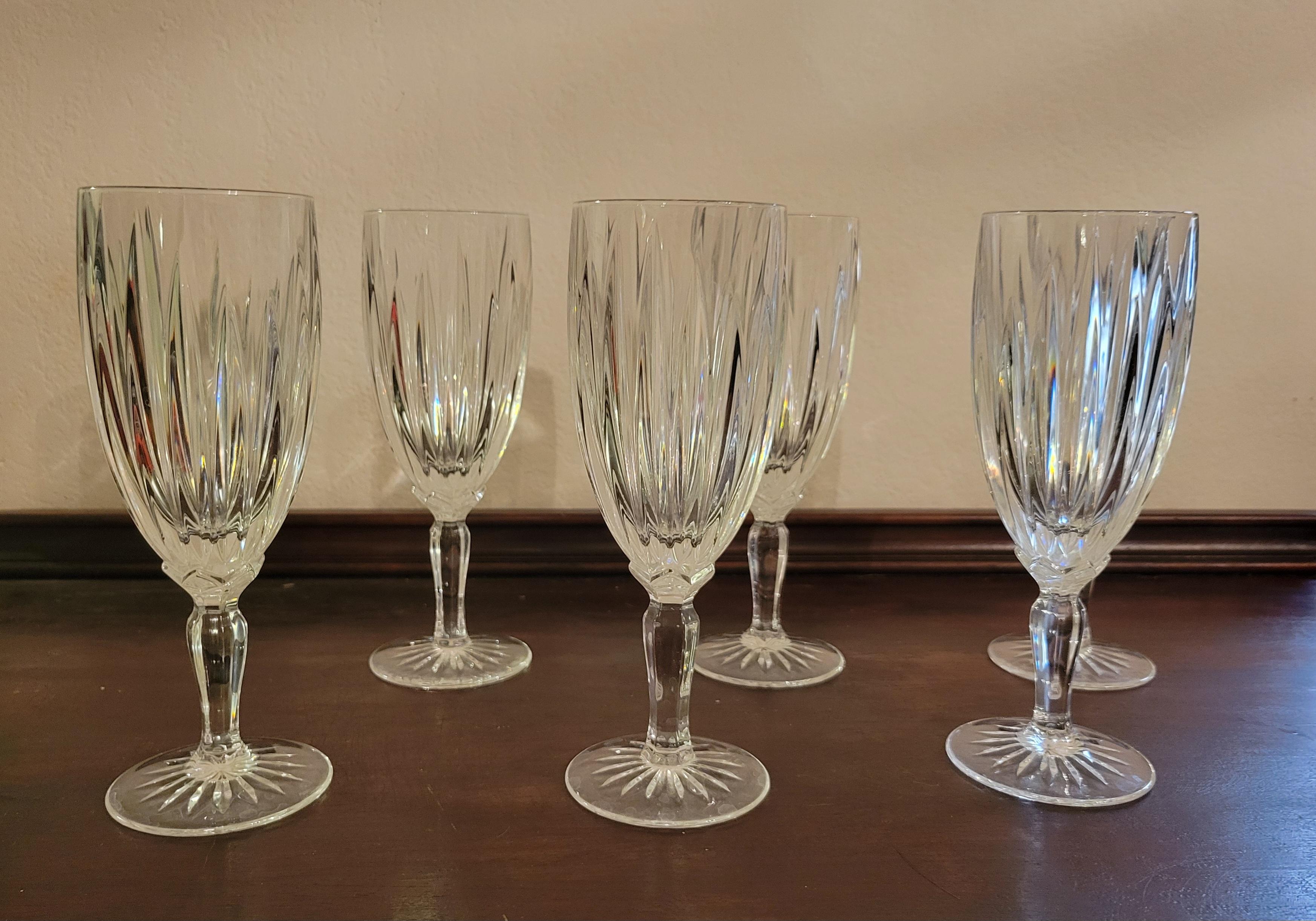 Vintage Cristal D'Argues-Durand Classic Goblets - Set of 6 For Sale 3