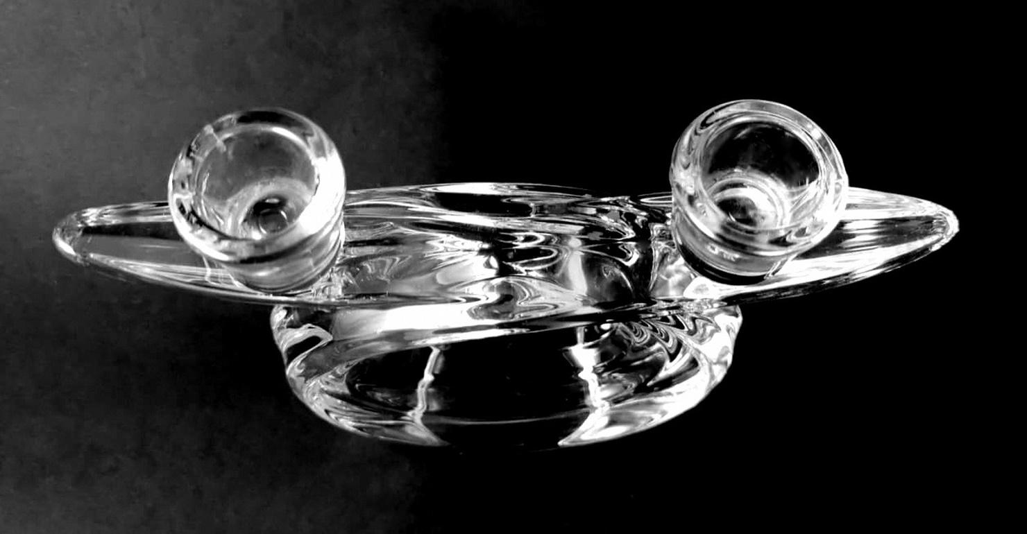 Crystal De Vannes Style French Crystal Candlestick 4