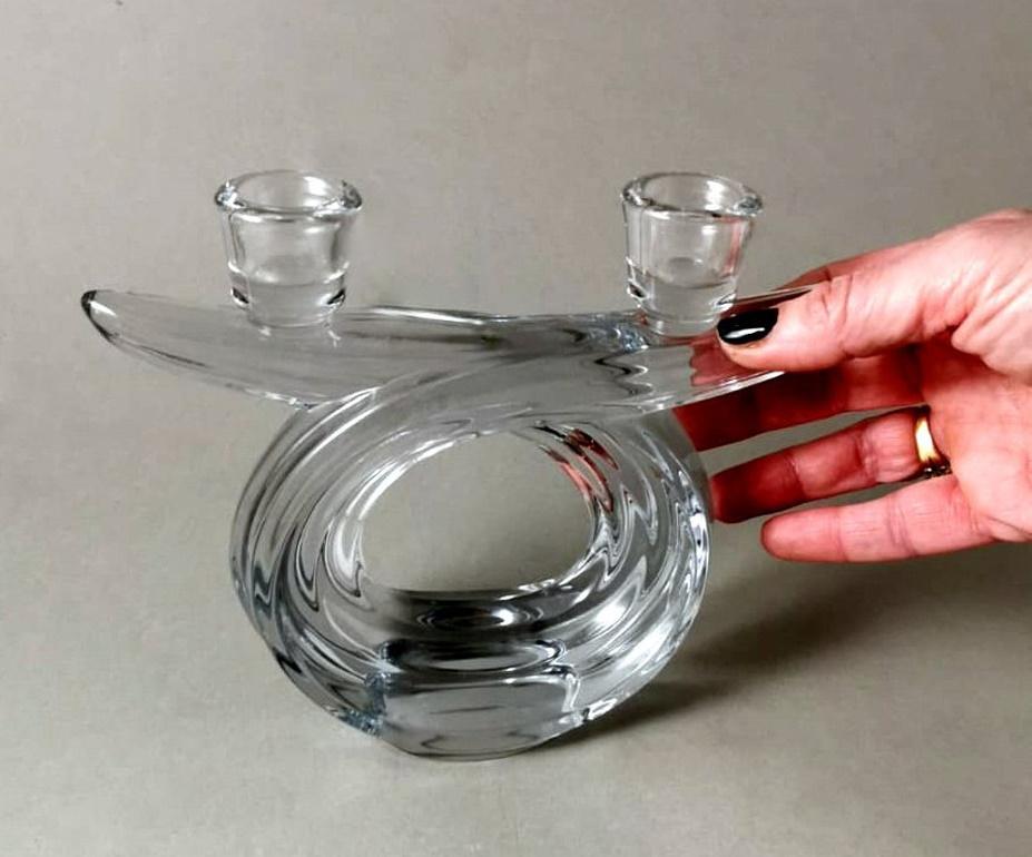 Crystal De Vannes Style French Crystal Candlestick 11