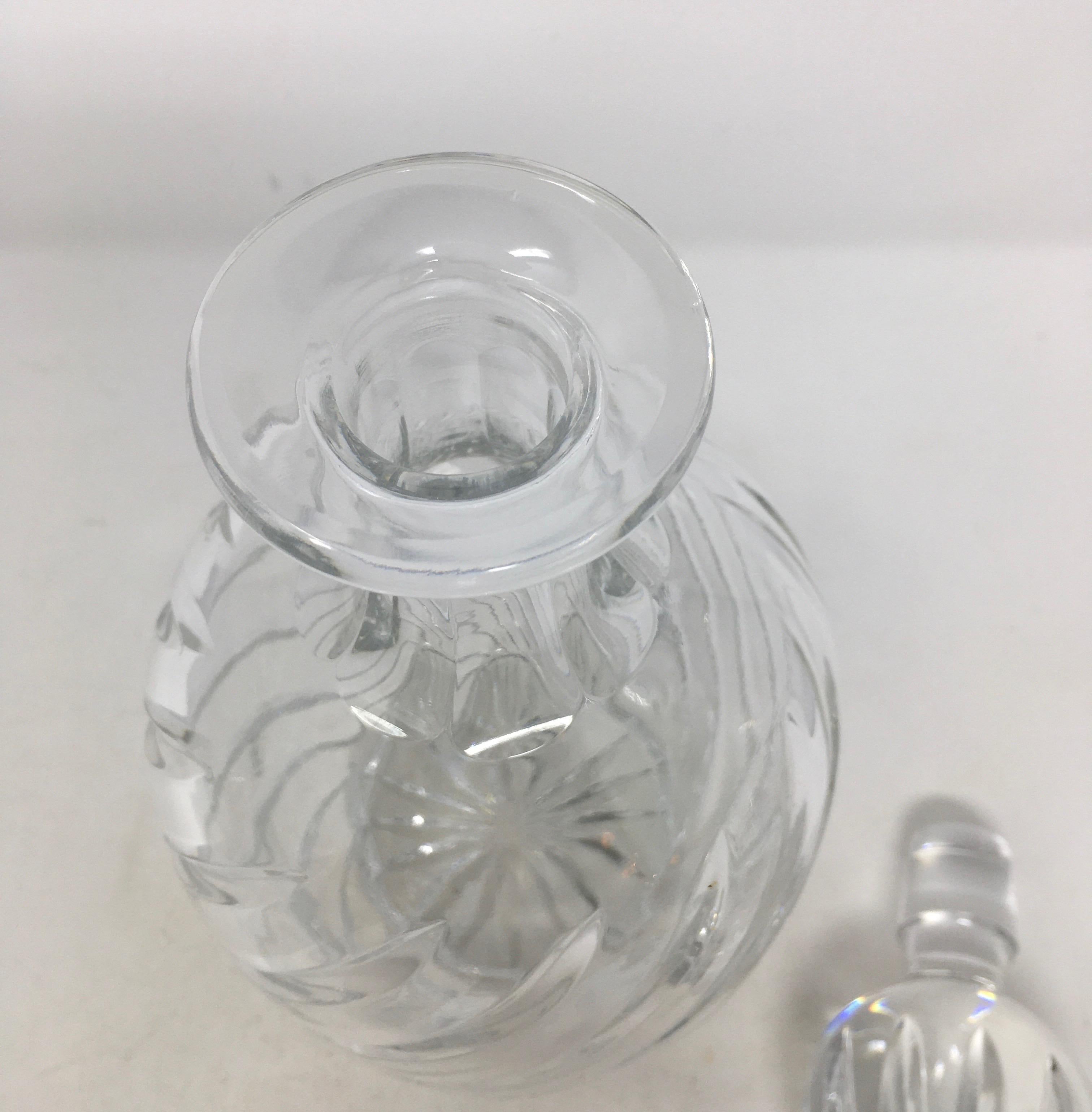 Crystal Decanter, 20th Century In Good Condition In Houston, TX