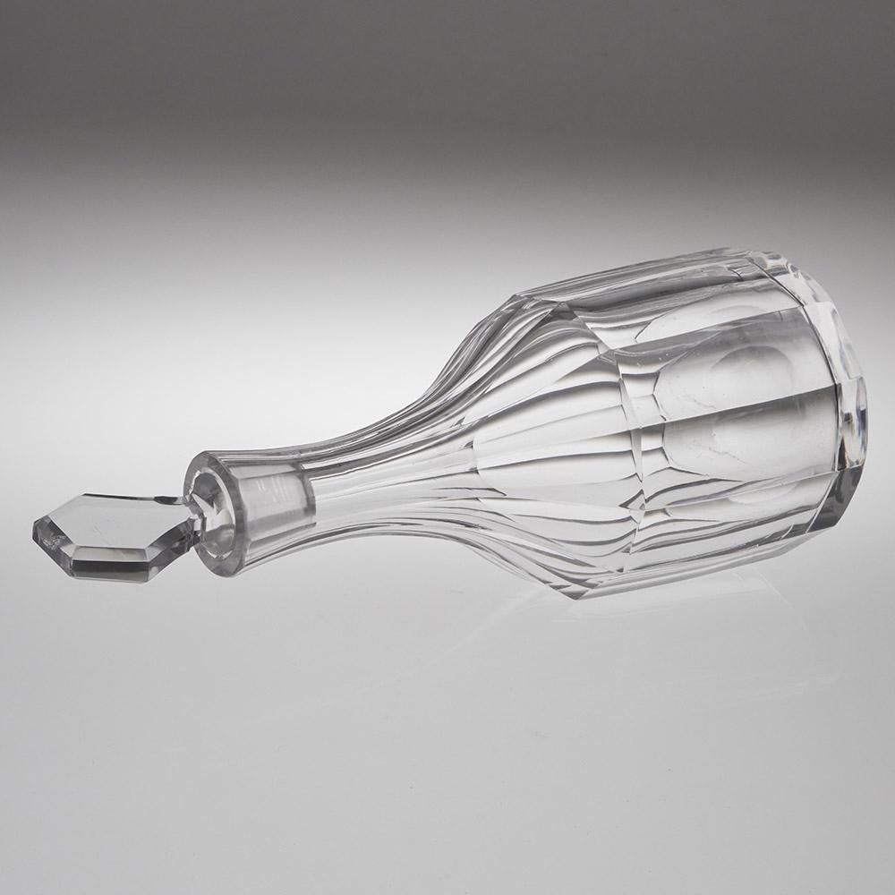 Art Deco Crystal Decanter by Keith Murray for Brierley 1934-39