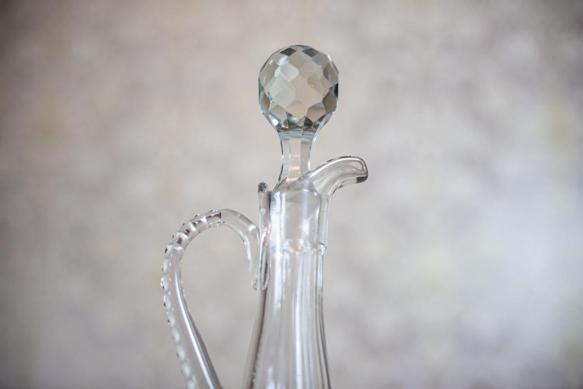 European Crystal Decanter with a Handle