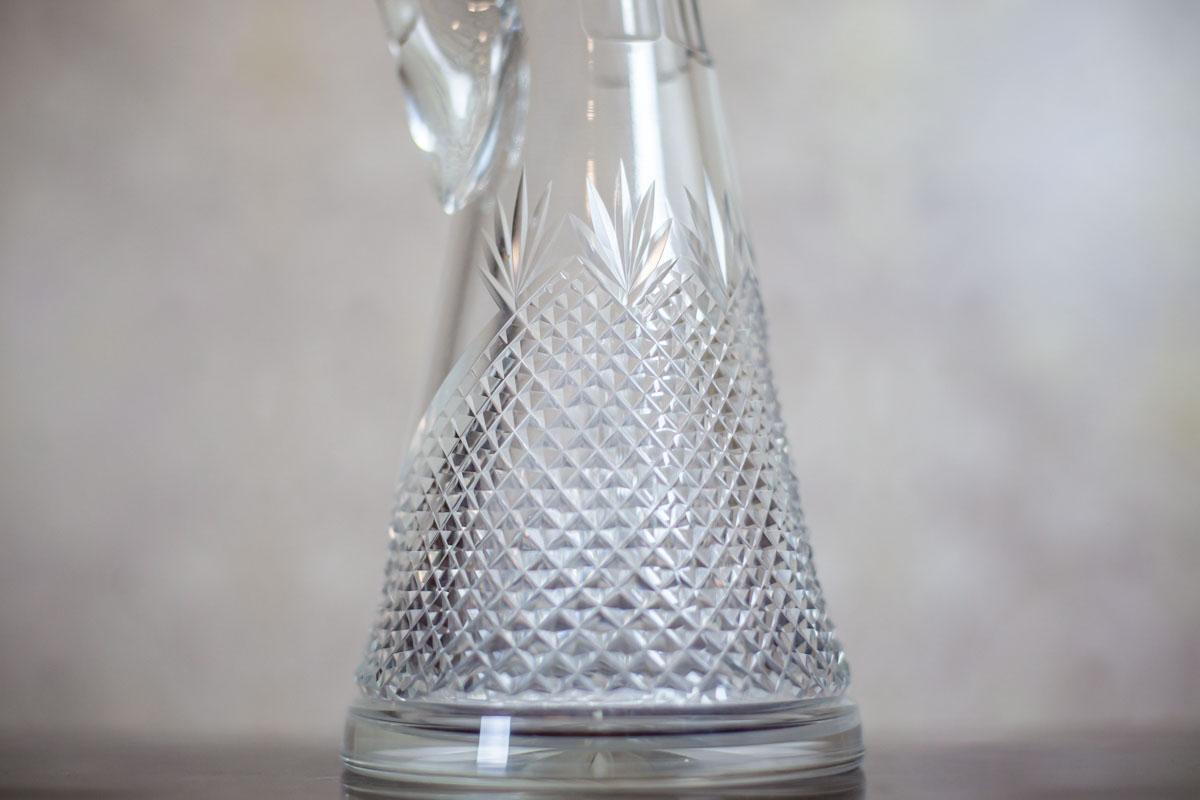 20th Century Crystal Decanter with a Handle