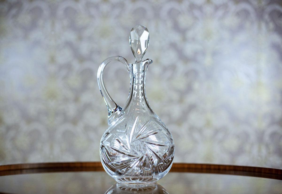 Crystal Decanter with a Handle, Manufactured after 1939 4