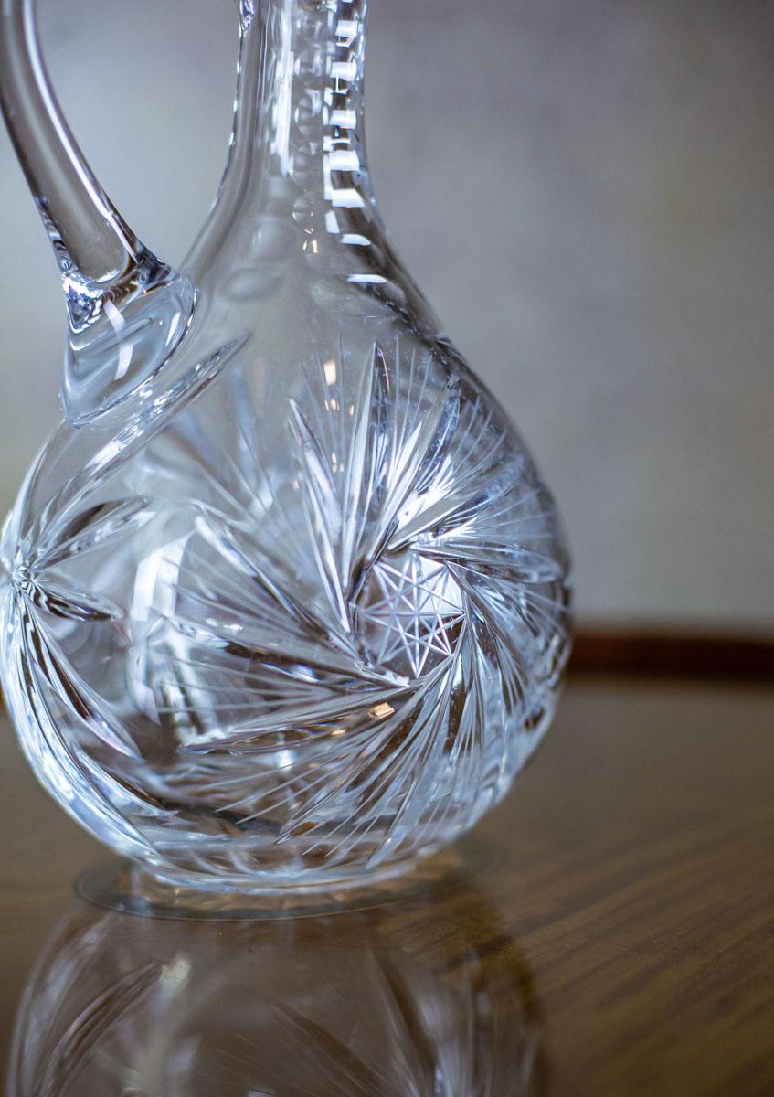 Crystal Decanter with a Handle, Manufactured after 1939 5