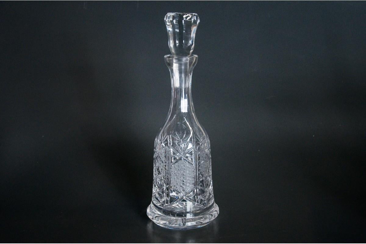 Crystal decanter with a set of shot glasses.
Very good condition.
Carafe dimensions, height 32 cm, dia. 11.5 cm
Glasses, height: 6.5 cm, diameter. 4.5 cm
Perfect for gift.
    