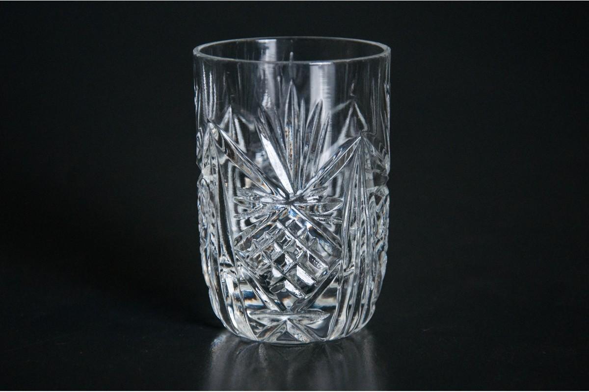Milieu du XXe siècle Carafe en cristal avec six verres, Allemagne, années 1960 en vente