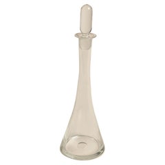Carafe en cristal avec bouchon, 20e siècle
