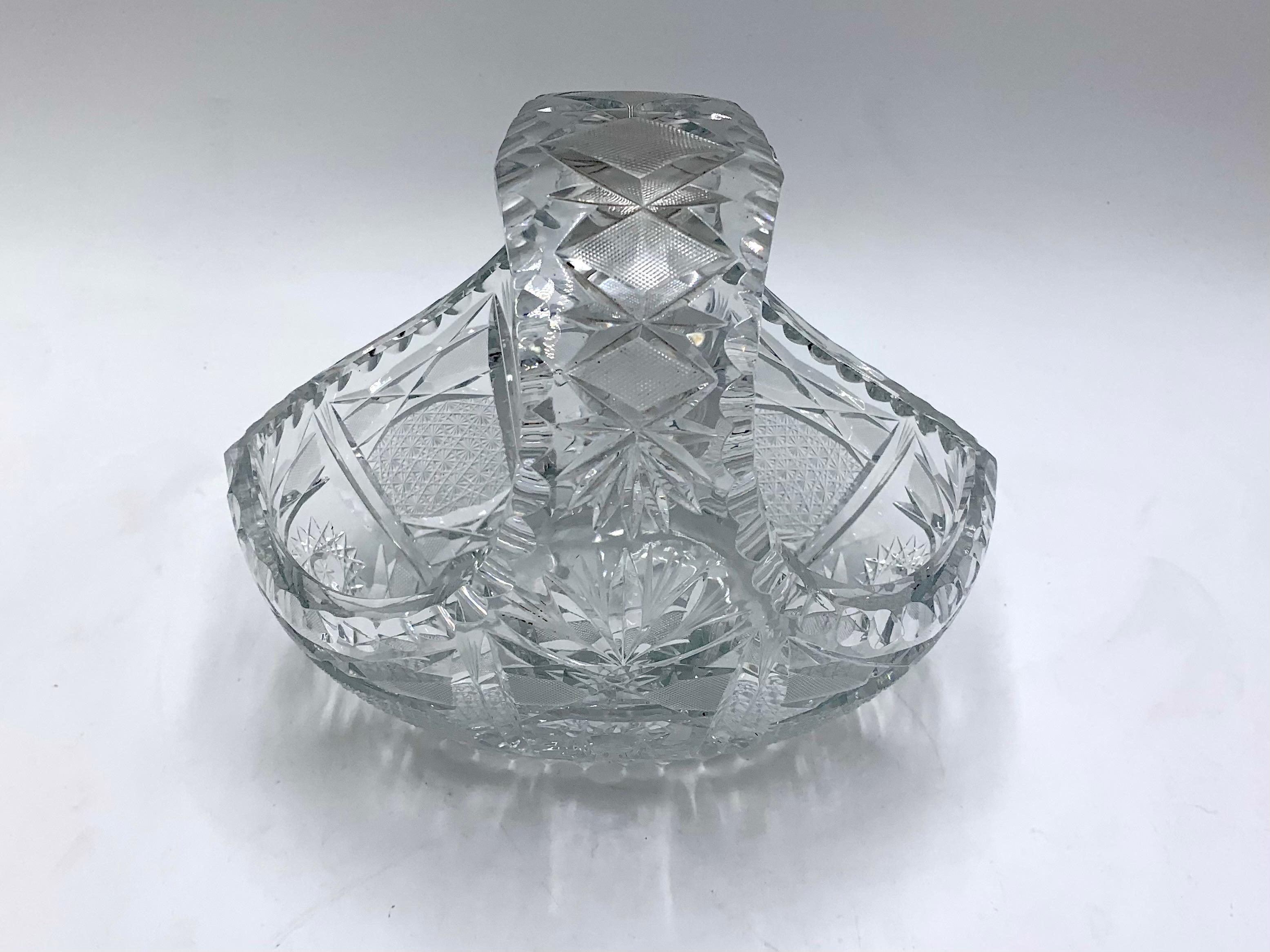 waterford crystal basket with handle