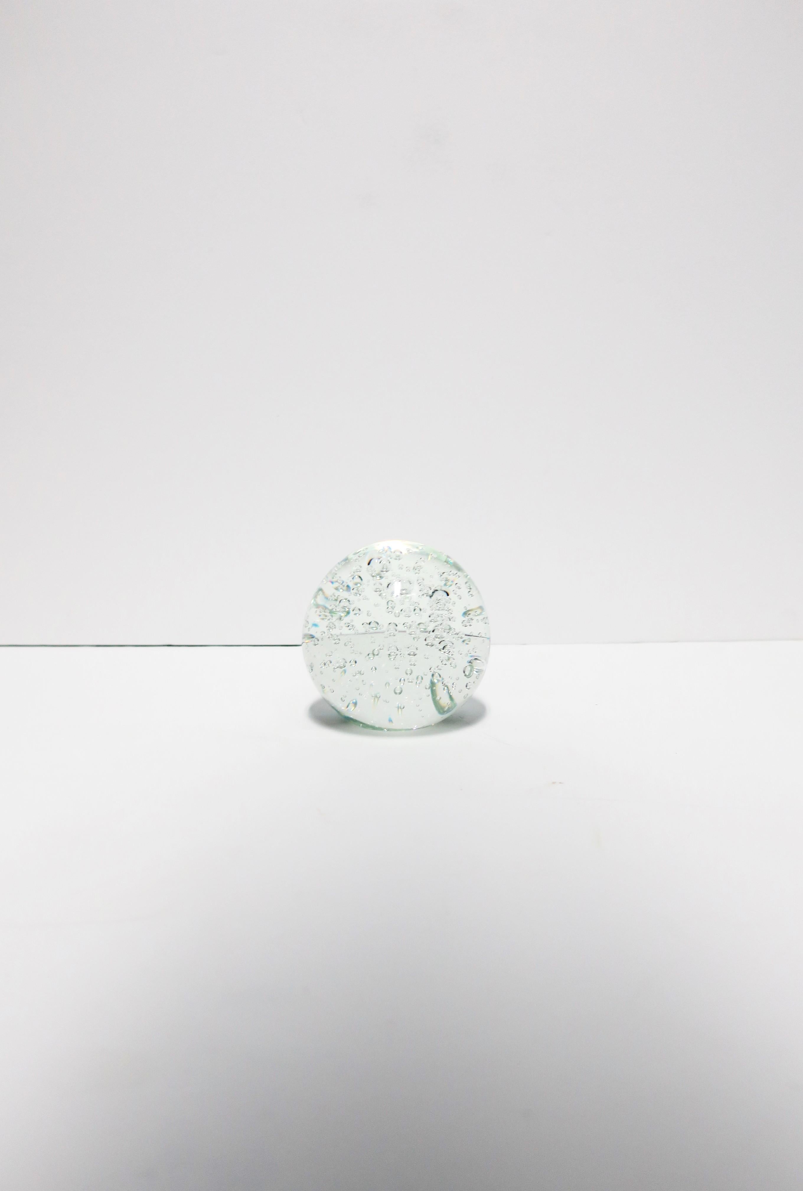 Modern Crystal Ball Sphere with Bubble Design