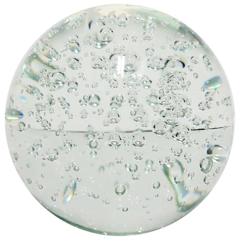 Crystal Ball Sphere with Bubble Design