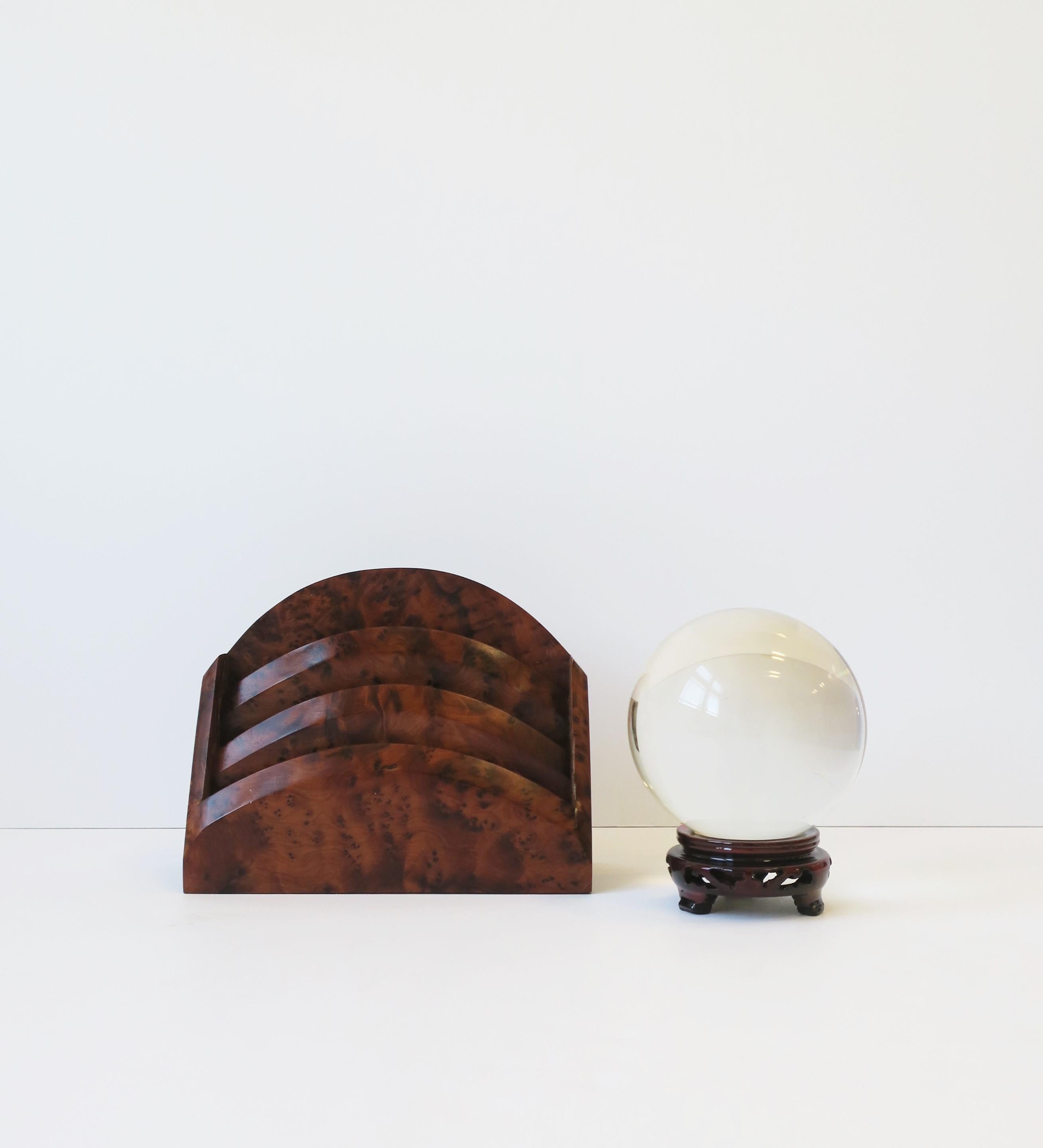 Crystal Ball Sphere with Chinoiserie Base 1