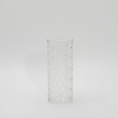 Crystal Diamond Vase by KA Glass