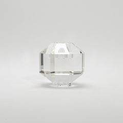 Votivo con diamante di cristallo di KA Glass