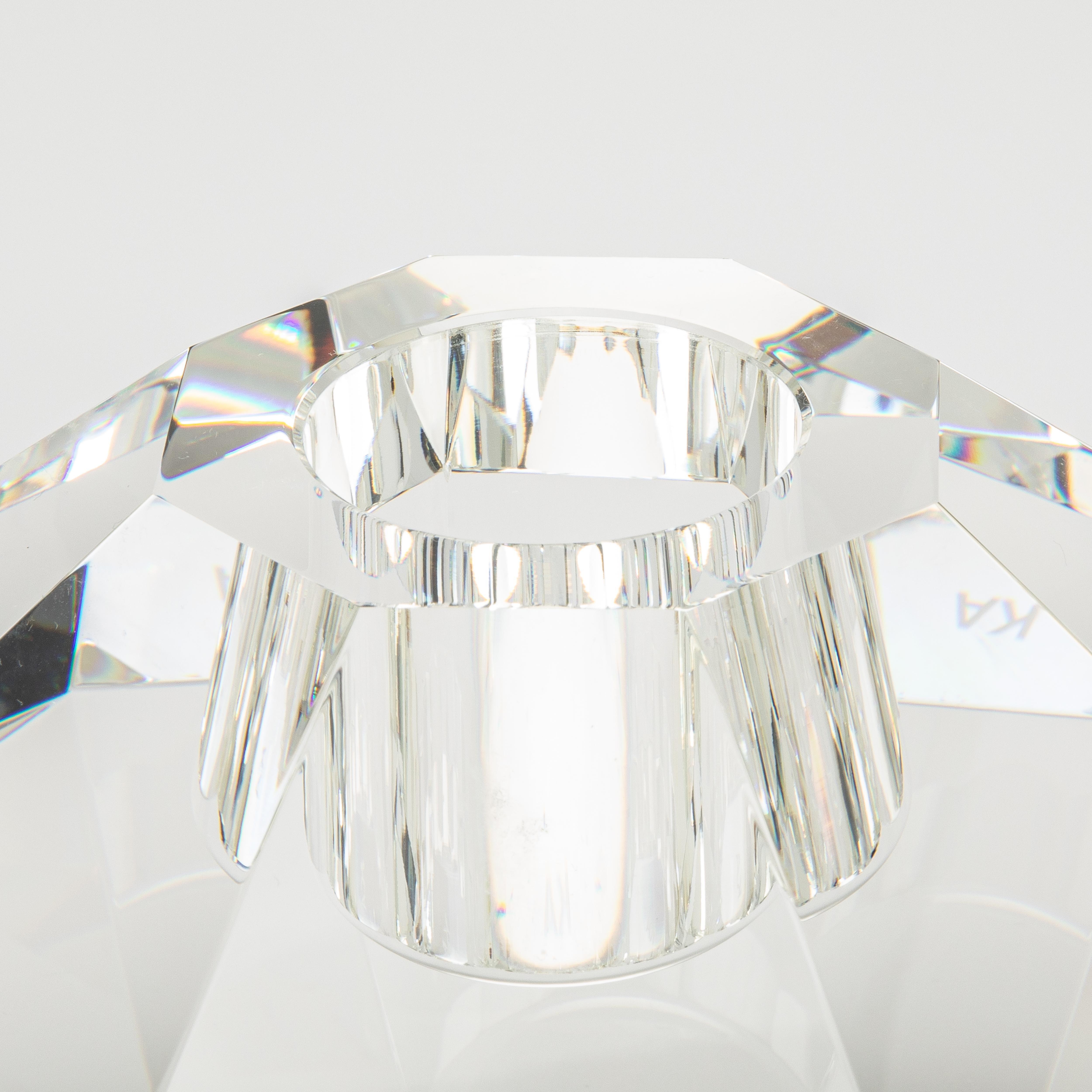 Diamant-Kristallvotiv von KA Glas im Zustand „Neu“ im Angebot in West Hollywood, CA