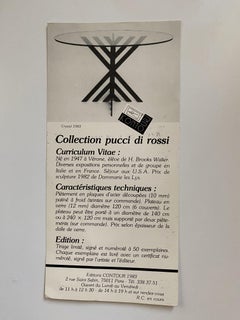 "Crystal" Dinning Table Base by Pucci De Rossi for the Contour Editions, 1980s