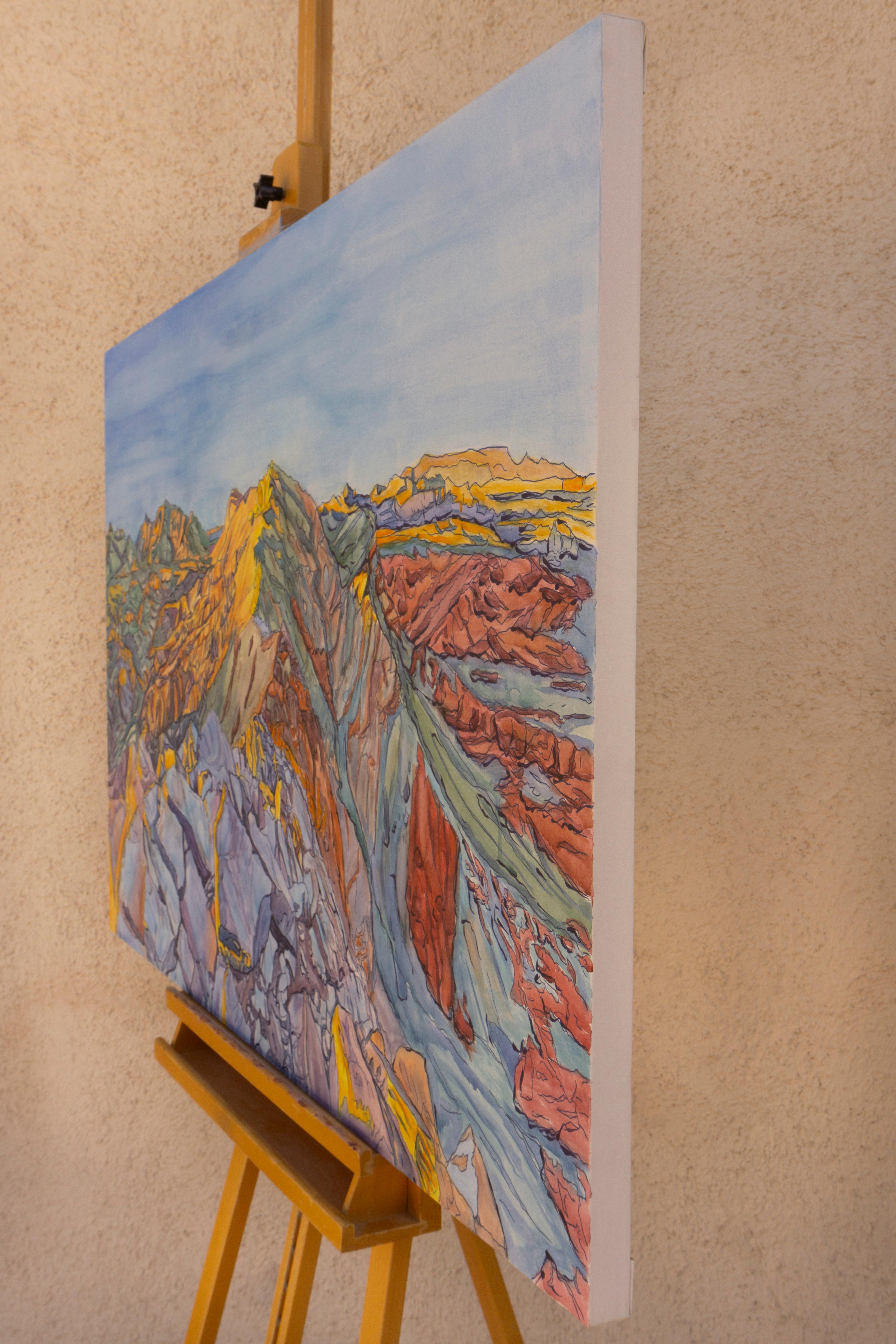 Aniversario, Pintura original - Mixed Media Art Expresionista de Crystal DiPietro