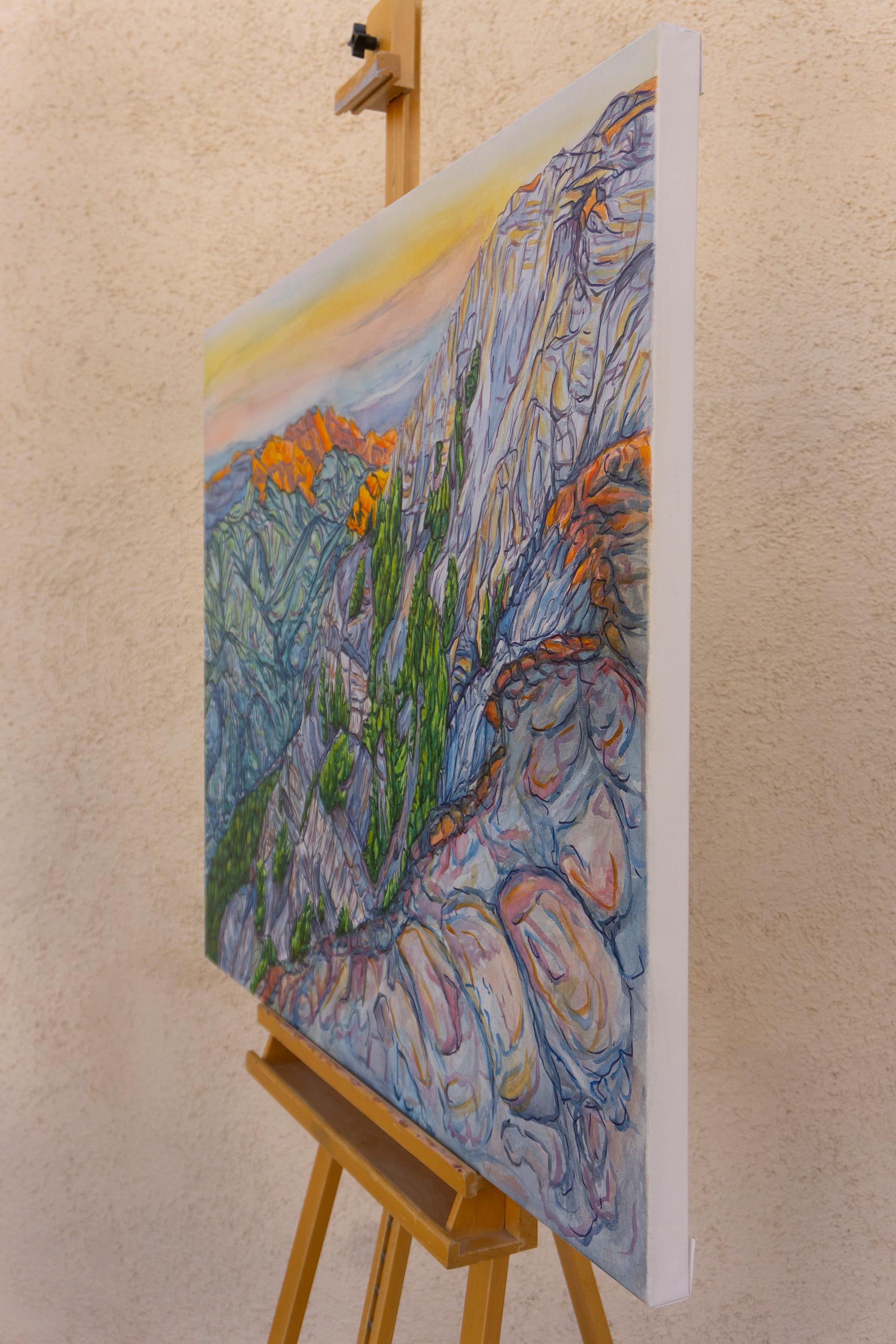 Daybreak, Originalgemälde (Expressionismus), Mixed Media Art, von Crystal DiPietro