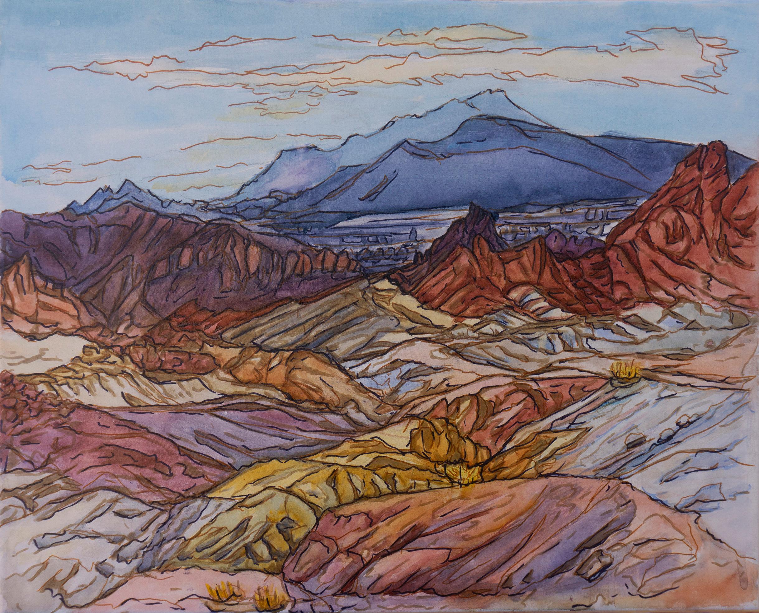 Rainbow Ridges, Original Painting