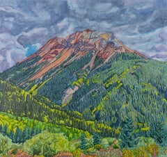 Red Mountain #1, Original Painting