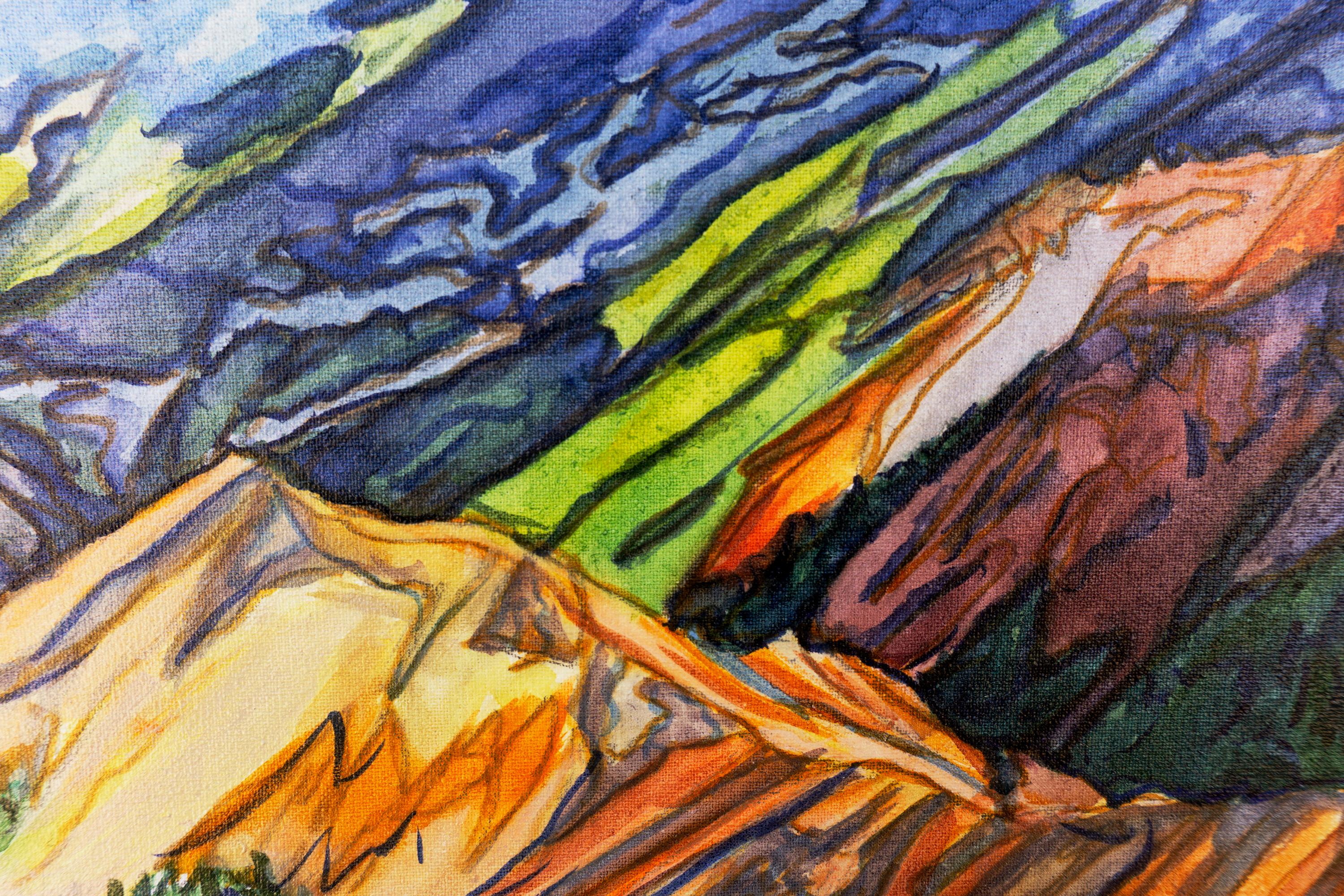 Red Mountain Summit, Original Painting For Sale 1