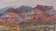 A. Winter in Castle Valley, Pittura originale