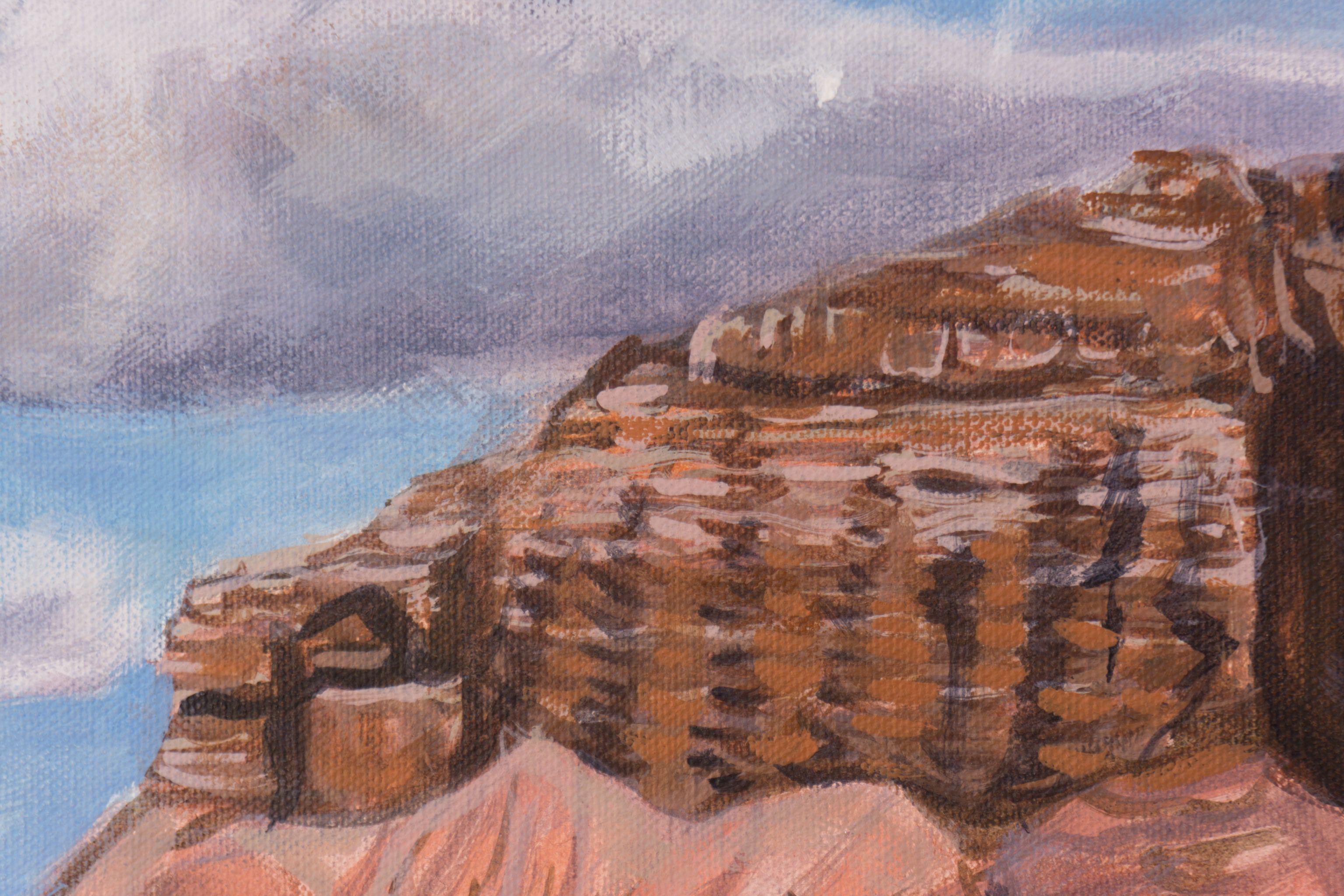 Goblin Valley State Park in Utah is such a magical place with whimsical hoodoos & buttes. This was one of the first places I visited in the west & will always be one of my favorites. :: Painting :: Contemporary :: This piece comes with an official