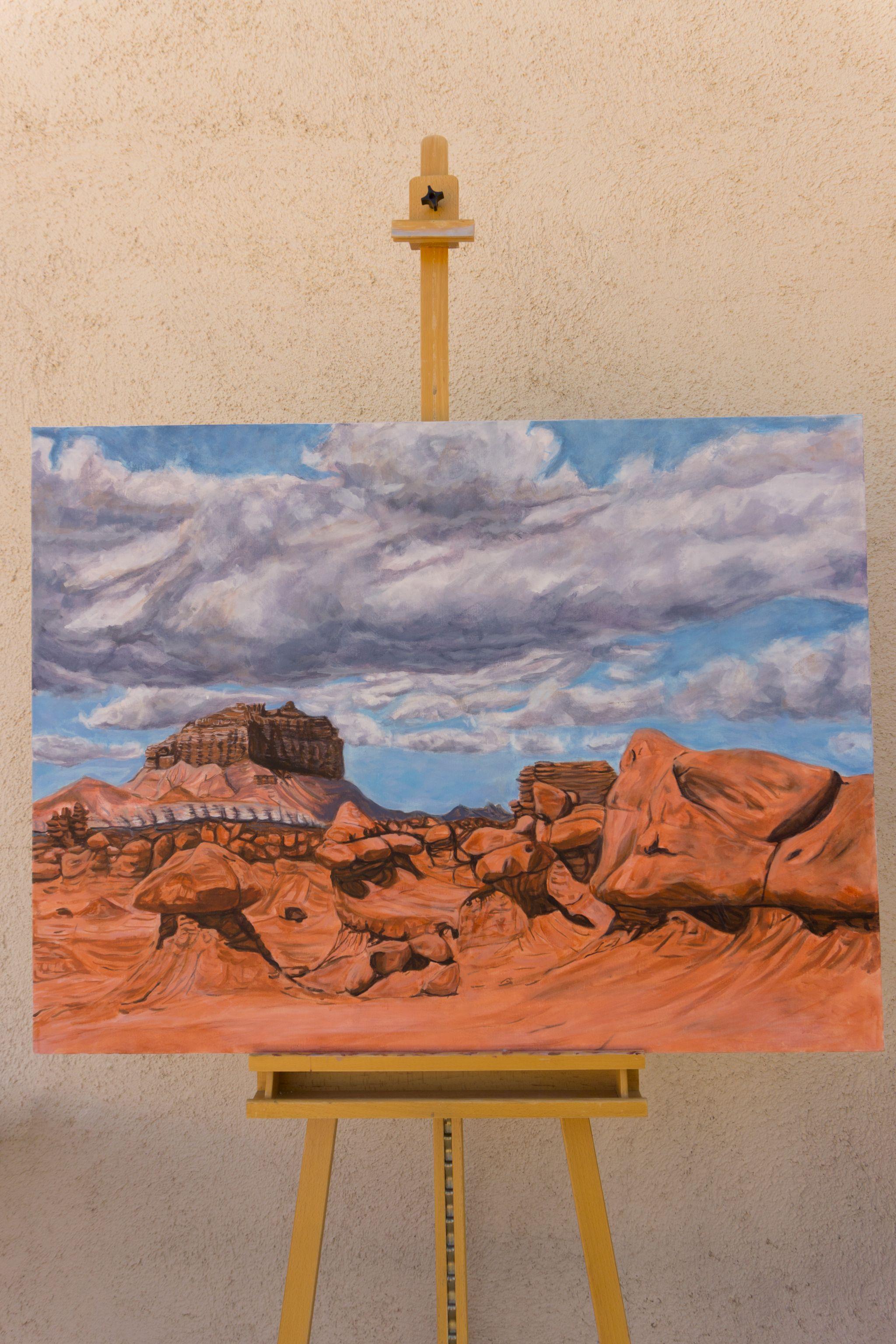 Goblin Valley, Painting, Acrylic on Canvas For Sale 2