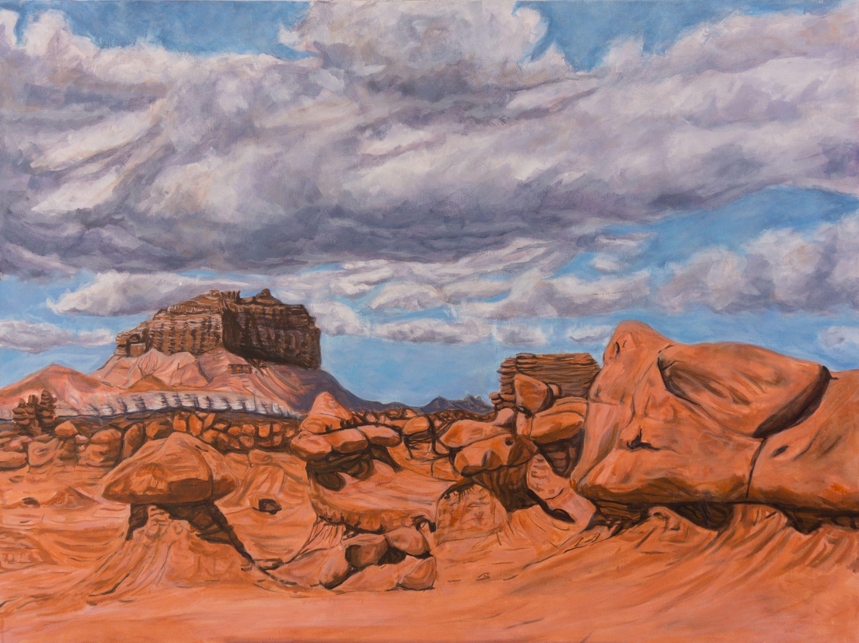 Crystal DiPietro Landscape Painting - Goblin Valley, Painting, Acrylic on Canvas
