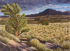 Tormenta en el Alto Desierto, Pintura, Acrílico sobre lienzo