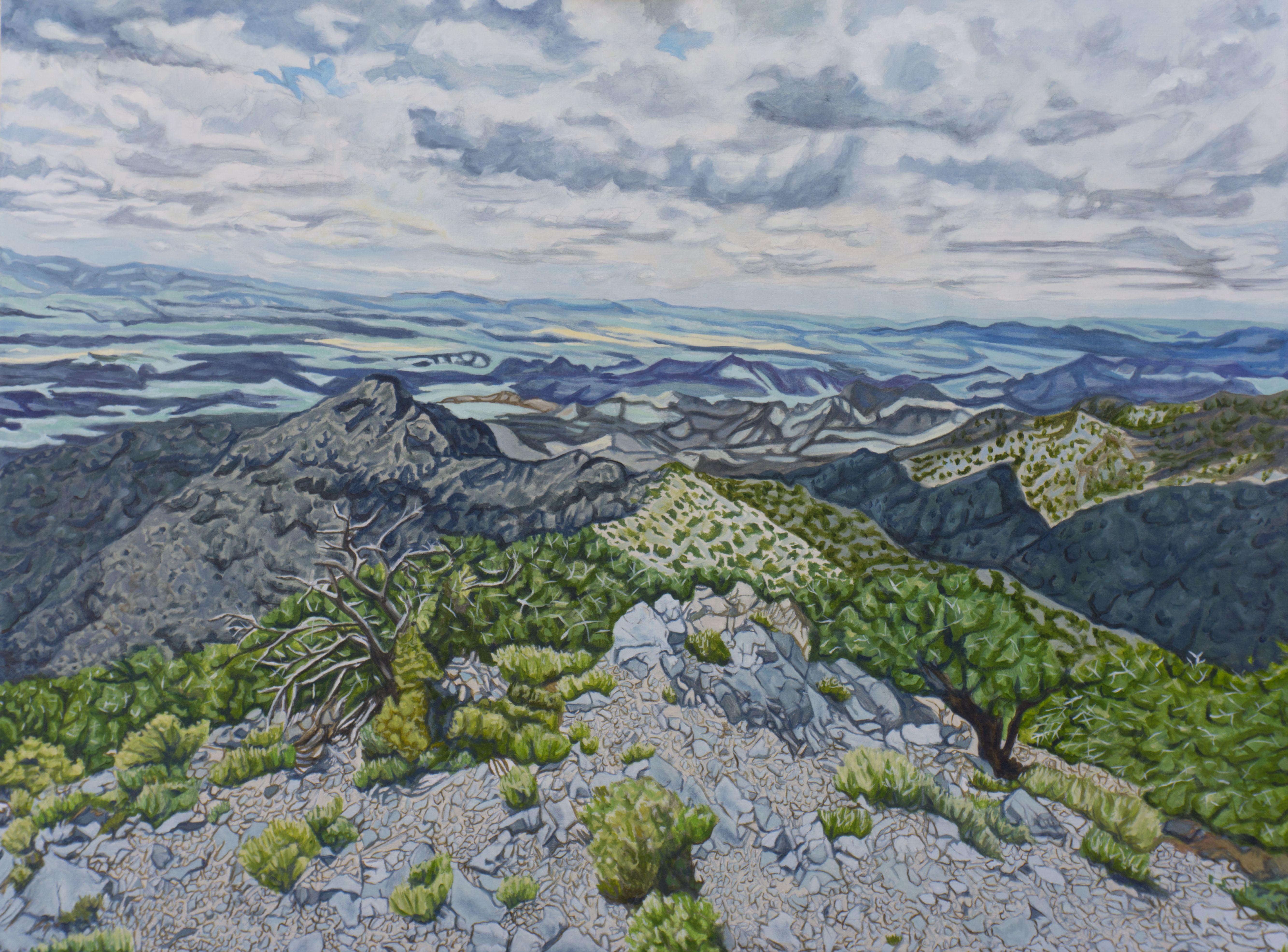 Landscape Painting de Crystal DiPietro - Vista cambiante, Pintura, Óleo sobre lienzo