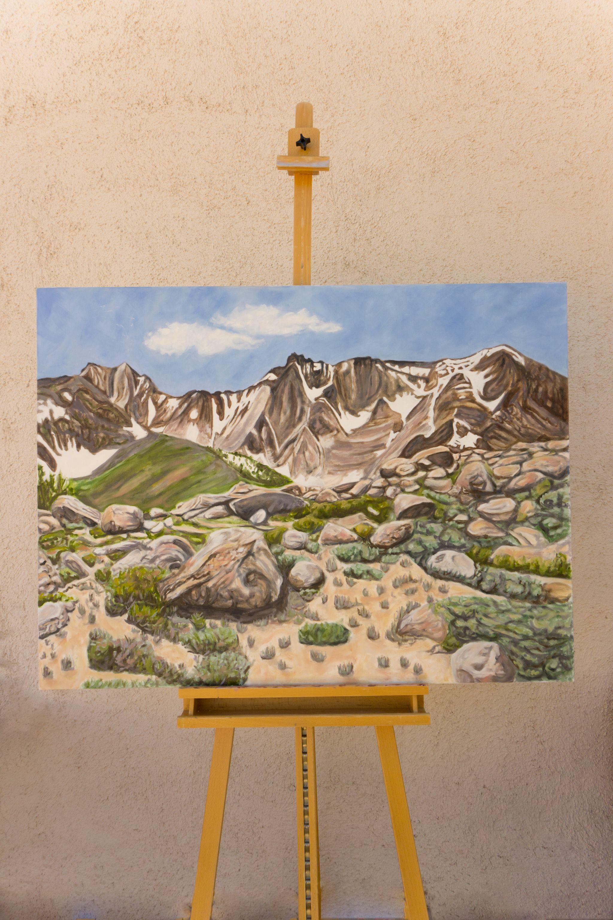 Sierra Ridge, Painting, Oil on Canvas For Sale 2