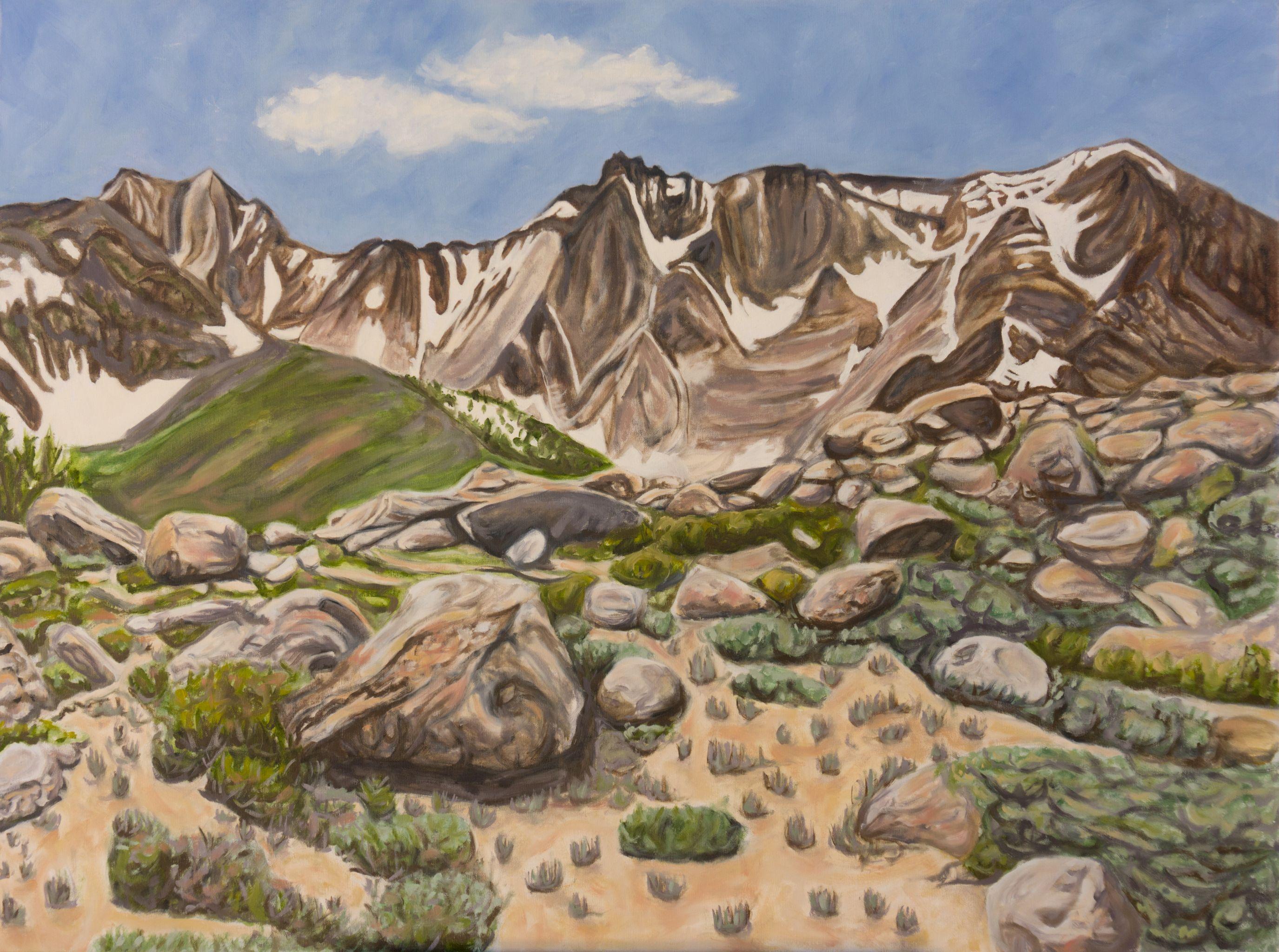 Crystal DiPietro Landscape Painting - Sierra Ridge, Painting, Oil on Canvas
