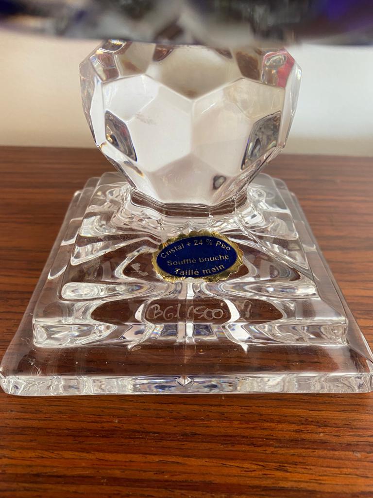 French Crystal Egg Champagne Cellar, Lorraine Crystal Glassware, from the 70s' For Sale
