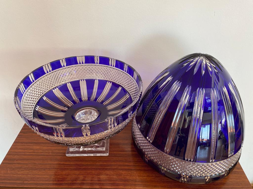 Crystal Egg Champagne Cellar, Lorraine Crystal Glassware, from the 70s' For Sale 1
