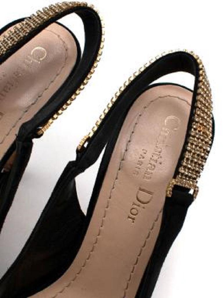 embellished slingback heels