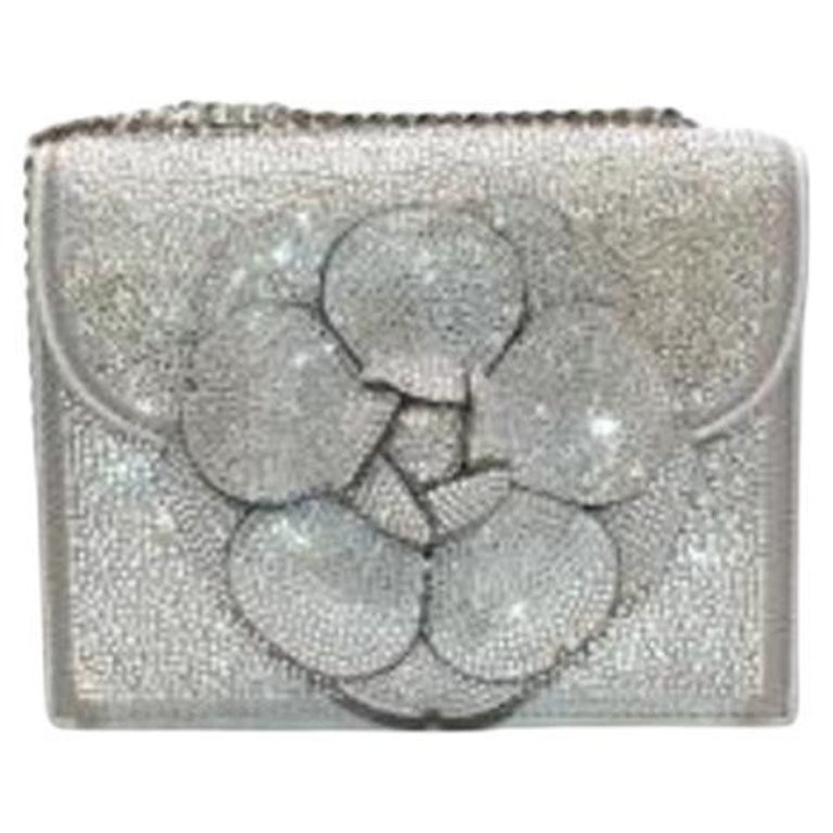 Crystal embellished Tro flower box bag
