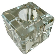 Presse-papier Art Déco Block Crystal à facettes Vase Accessoire de bureau