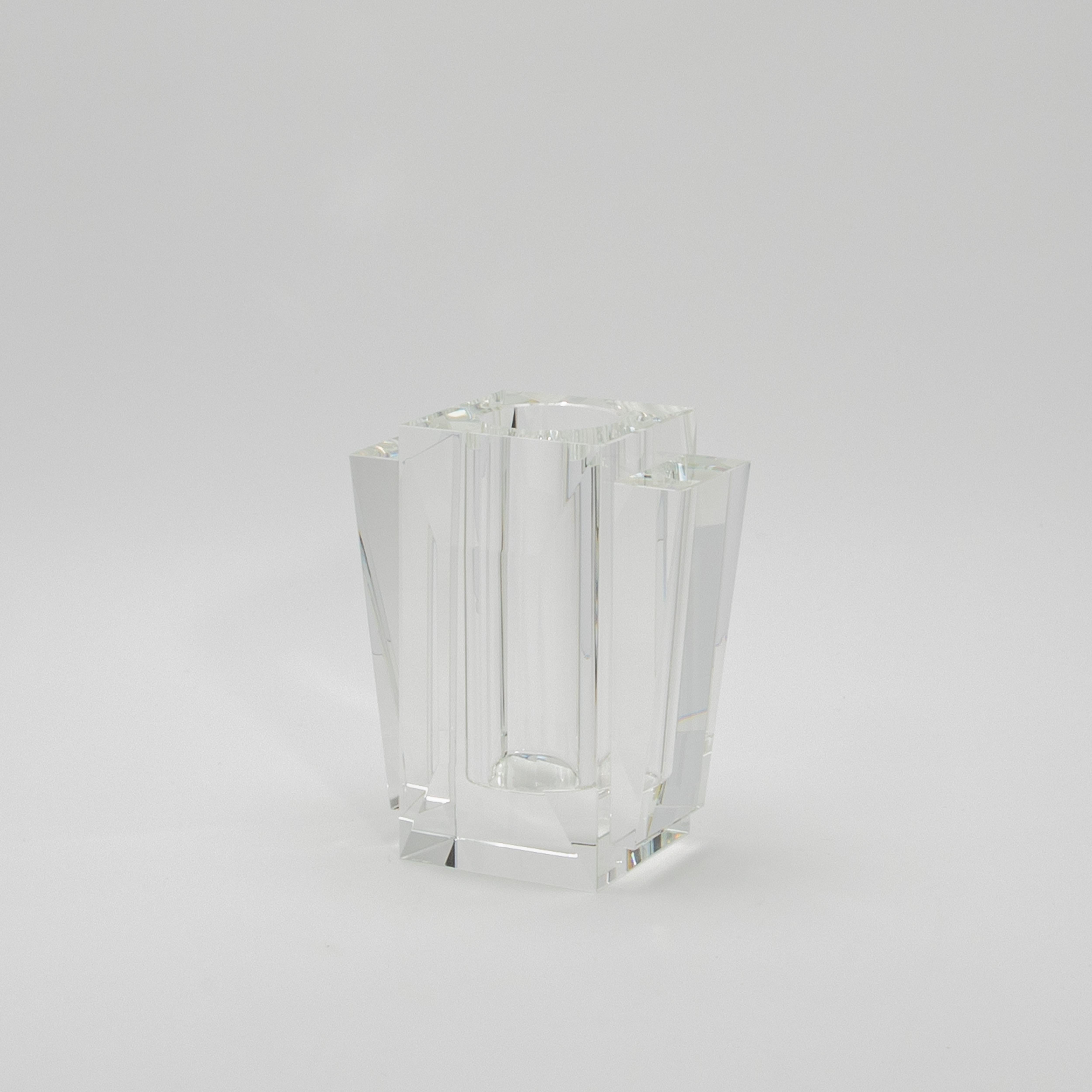Americano Vaso di cristallo Fins di KA Glass in vendita
