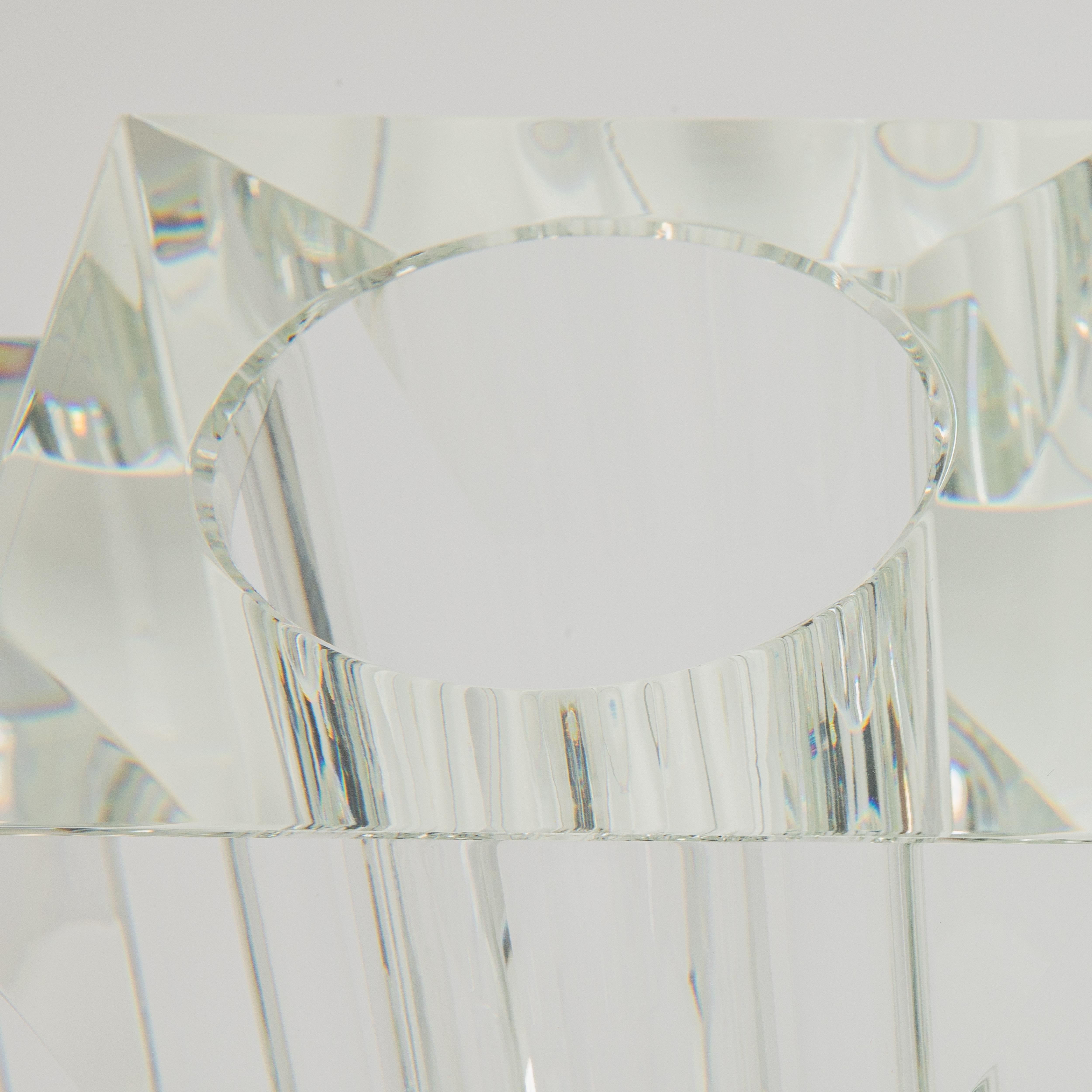 Vetro Vaso di cristallo Fins di KA Glass in vendita