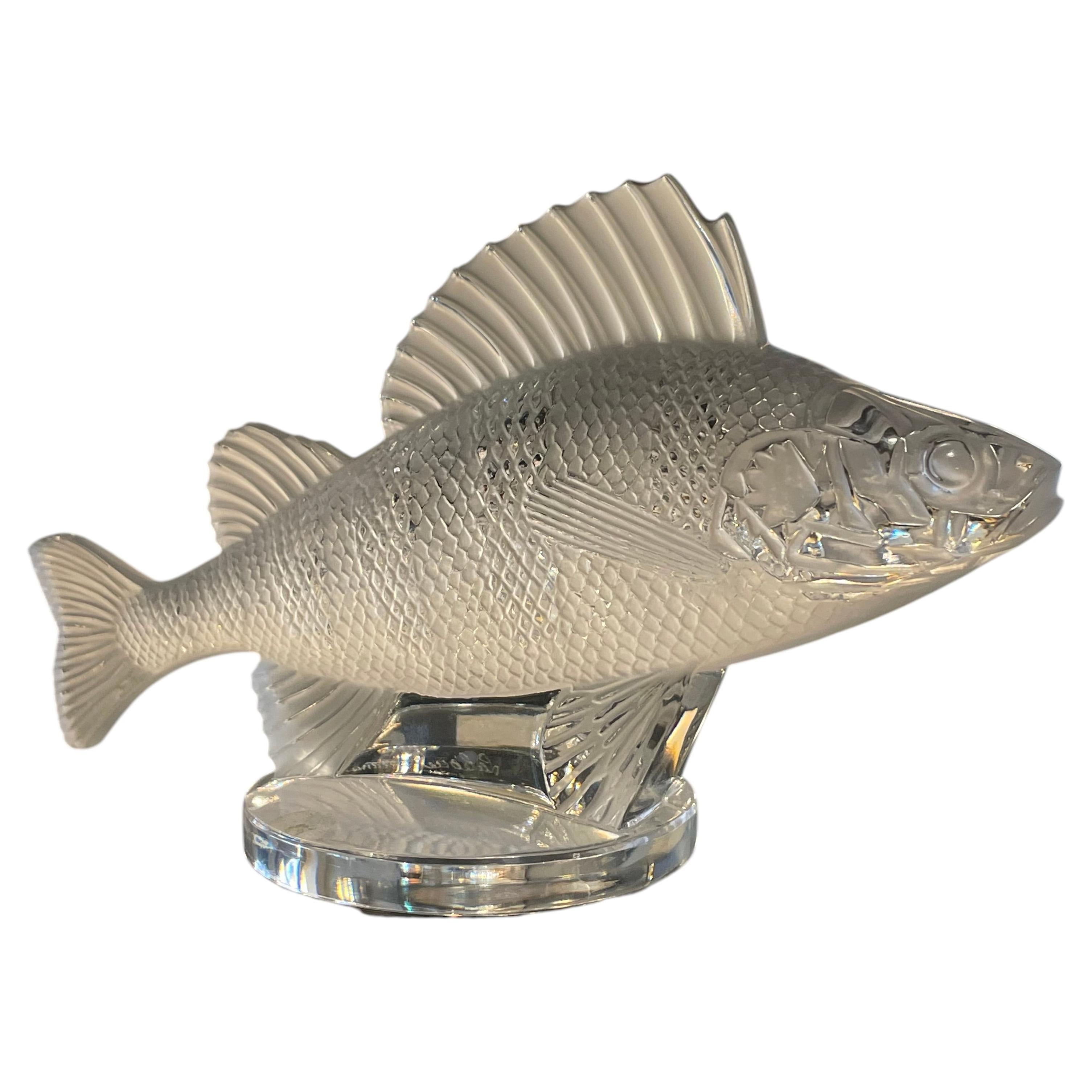 Pre-owned Lalique Crystal Fish Figurine By  In Brown